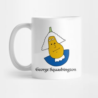 George Squashington History Pun Cartoon Illustration Mug